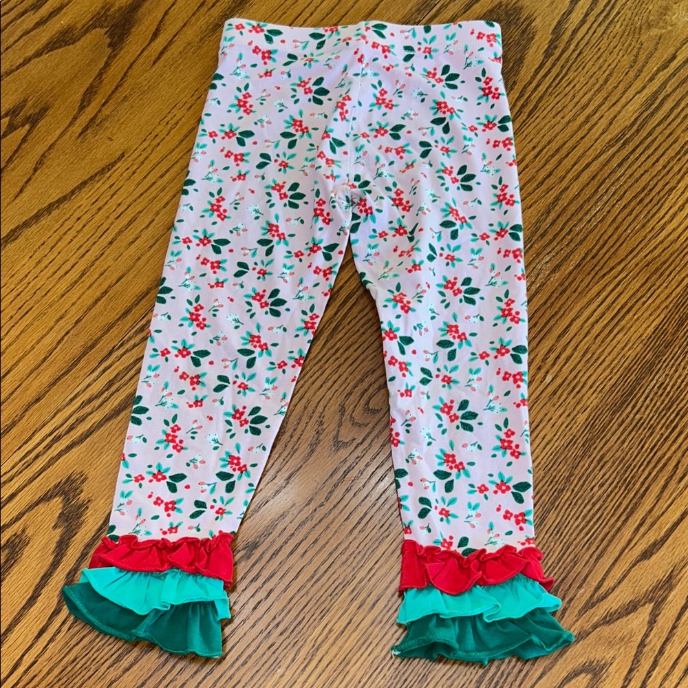 Wild Flowers Matching Holiday Set - Ruffles - EUC - size 4 - Picture 6 of 6